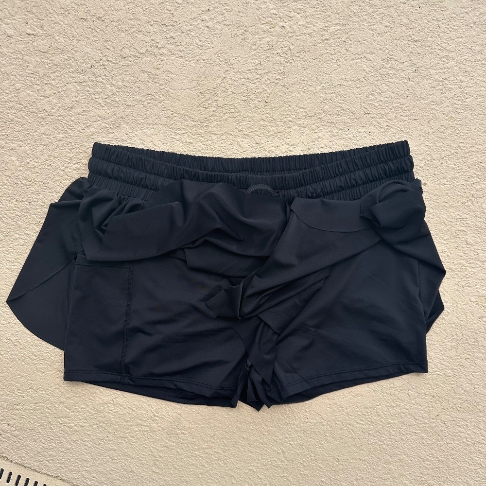 Aqua Eve, Underwire Push Up Bikini Top W/ Butterfly Swim Skorts, Size L - Picture 11 of 13